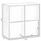 Modern Wooden Toy Storage Bookshelf 4 Cube Organizer Square Bookcase